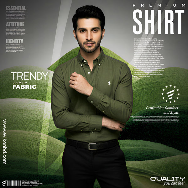 Classic Olive Oxford Shirt
