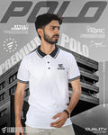 Mixed Cotton Polo (White)