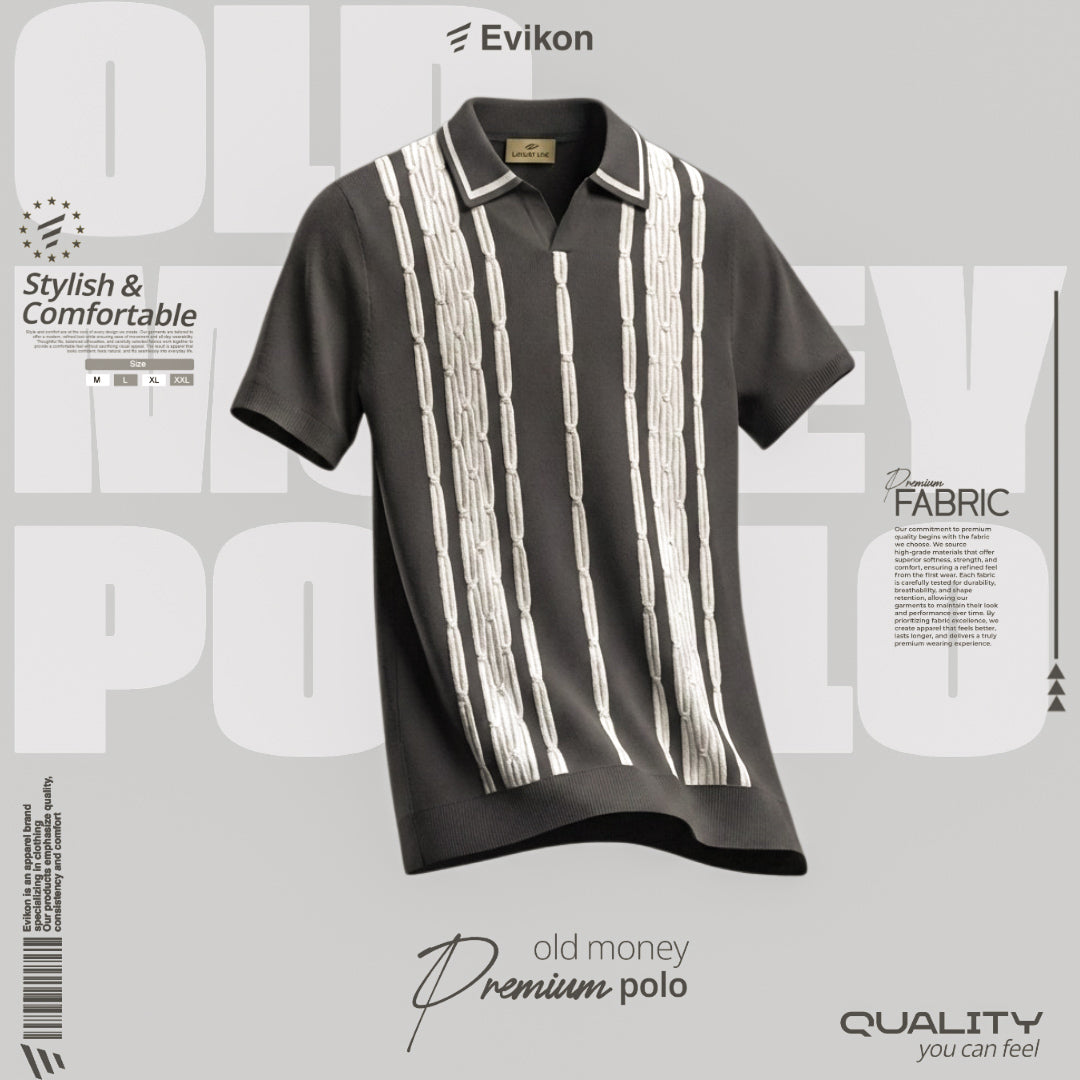 Old Money Polo (Grey)