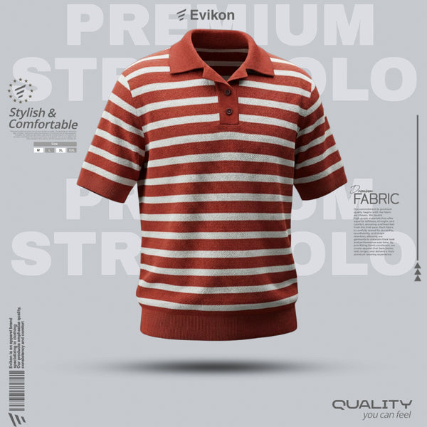 Premium Old Money Polo (Red Orange)
