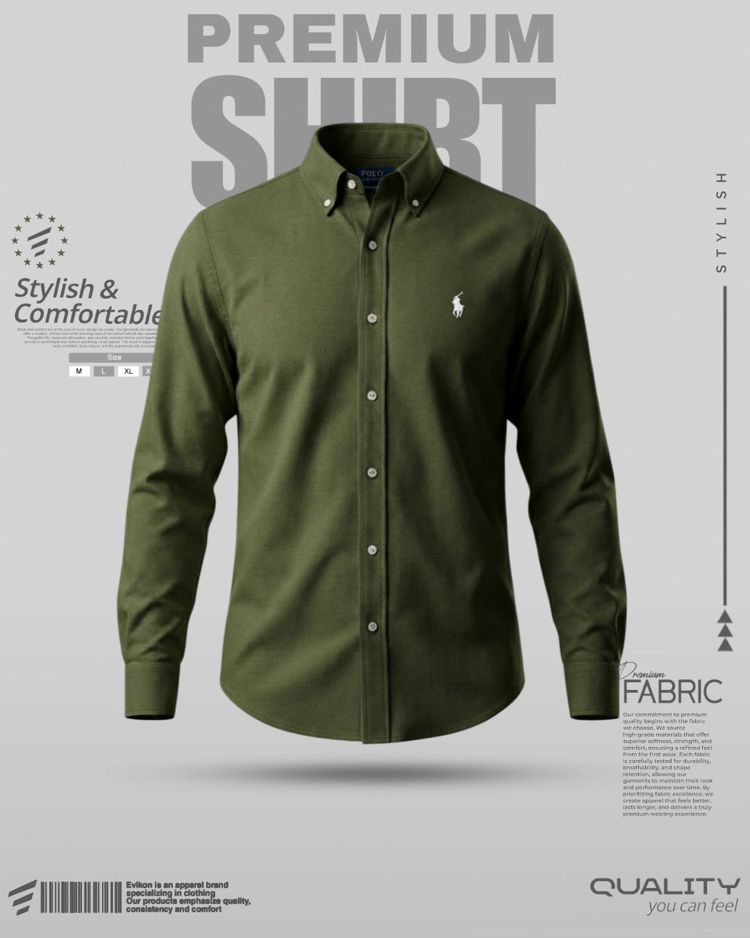 Classic Olive Oxford Shirt