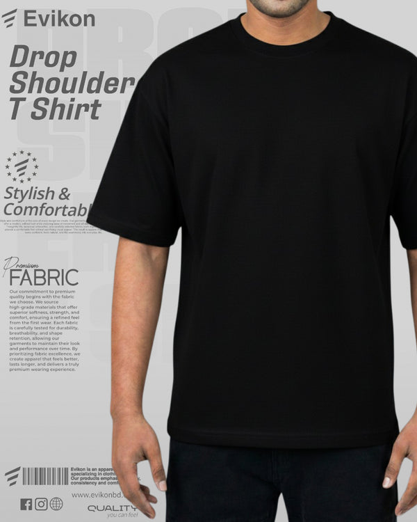 Premium Drop Shoulder (Black)