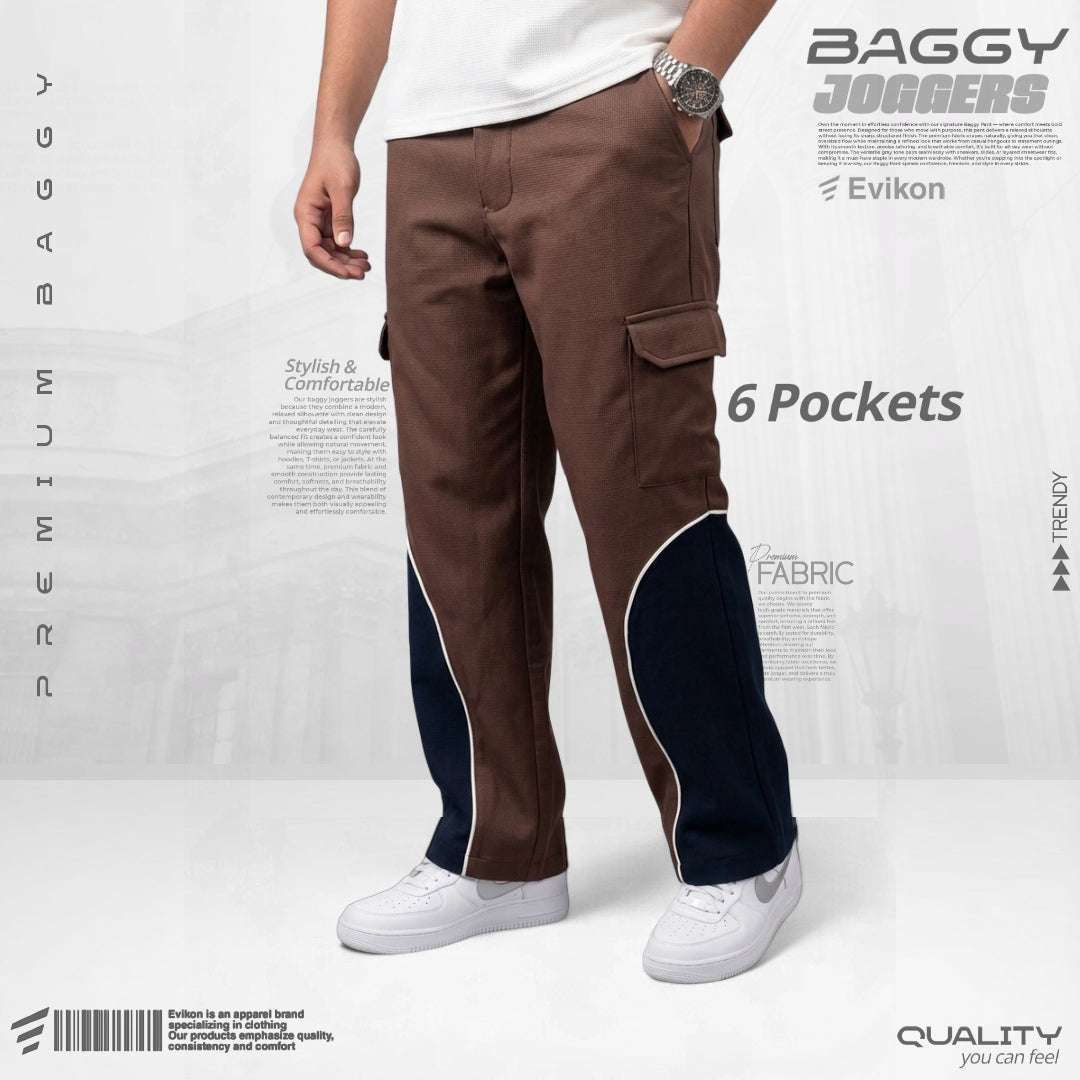 6 Pocket Baggy Pant (Coffee)