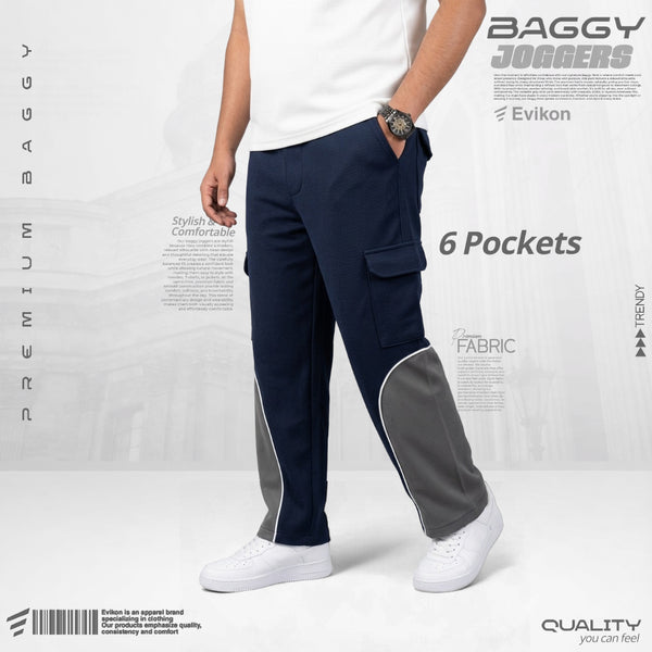 6 Pocket Baggy Pant (Navy)