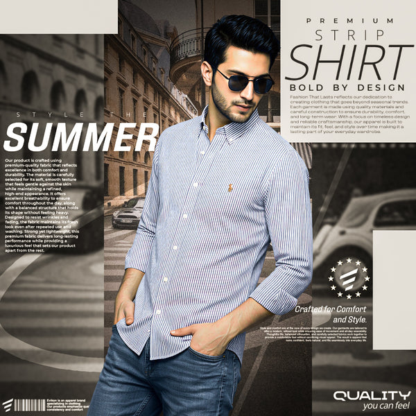 Classic Sky Blue Old Money Shirt