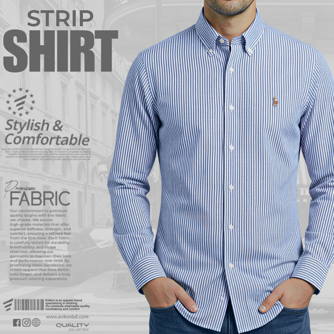 Classic Sky Blue Old Money Shirt
