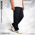 Premium 6 Pocket Baggy Jeans (Black)