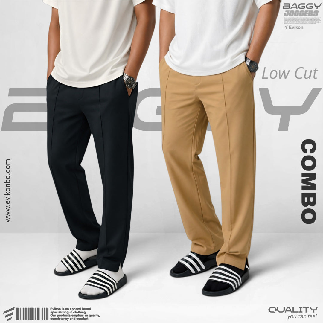 Low Cut Baggy Combo (Black & Brown)
