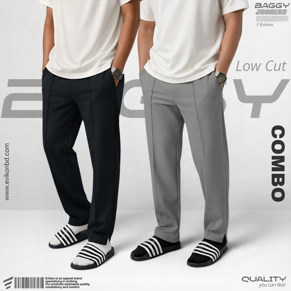 Low Cut Baggy Combo (Black & Ash)