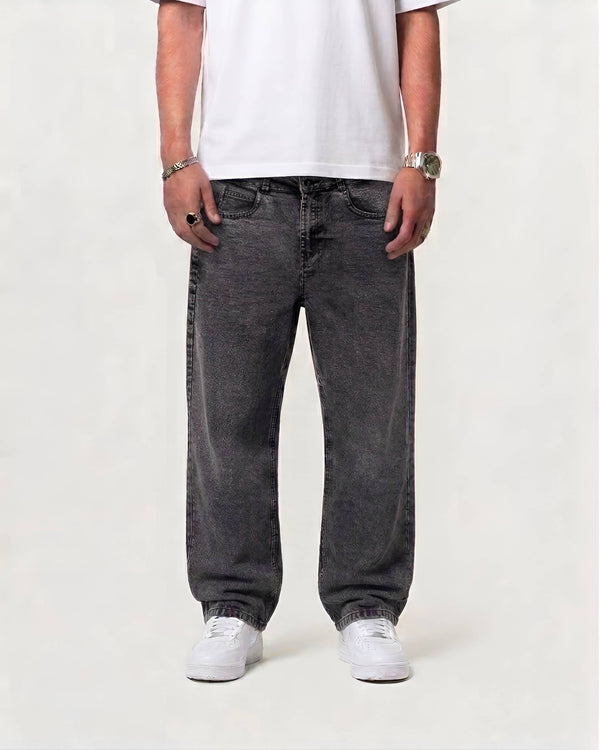 Premium Semi Baggy Jeans - Deep Ash