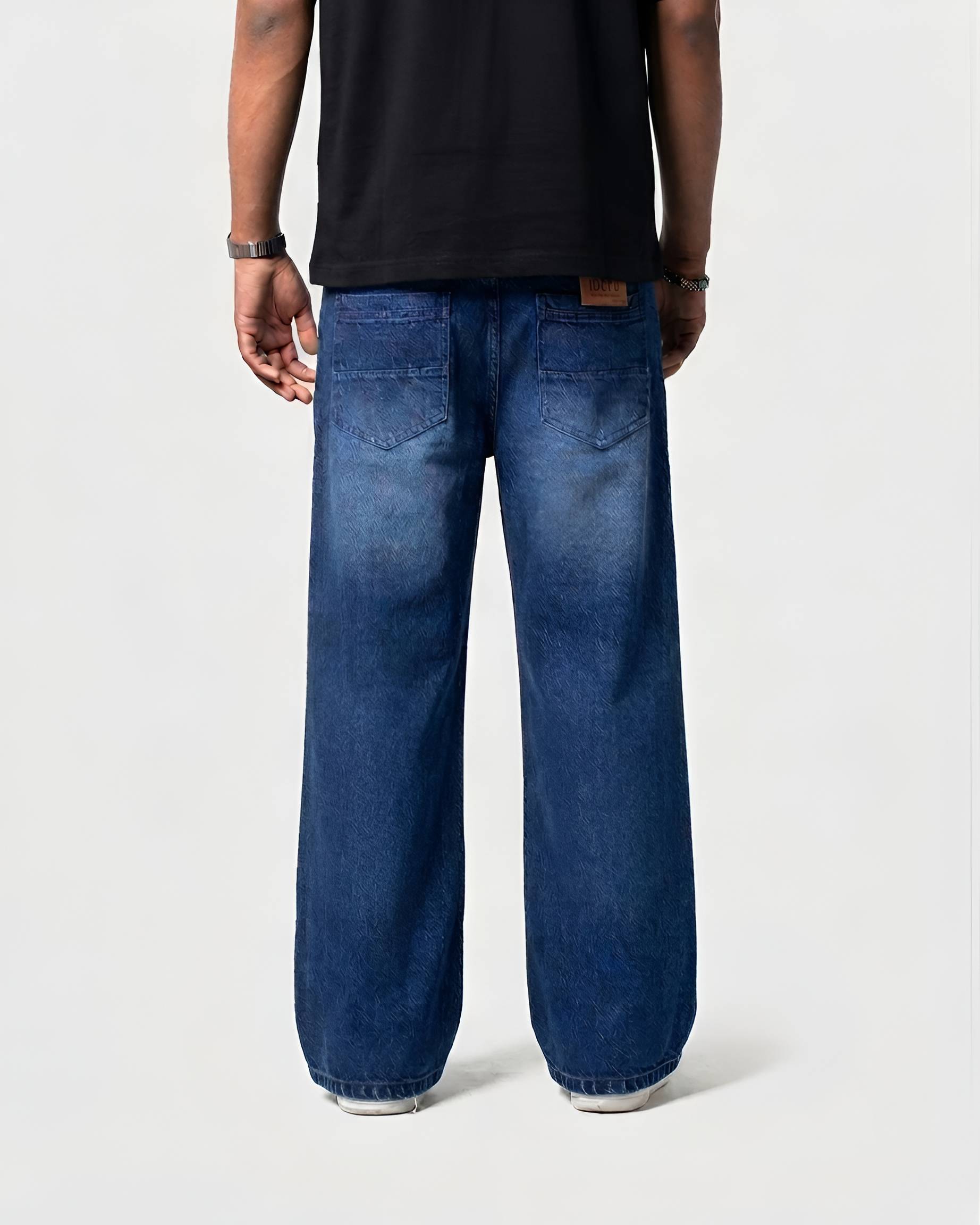 Premium Semi Baggy Jeans - Deep Blue