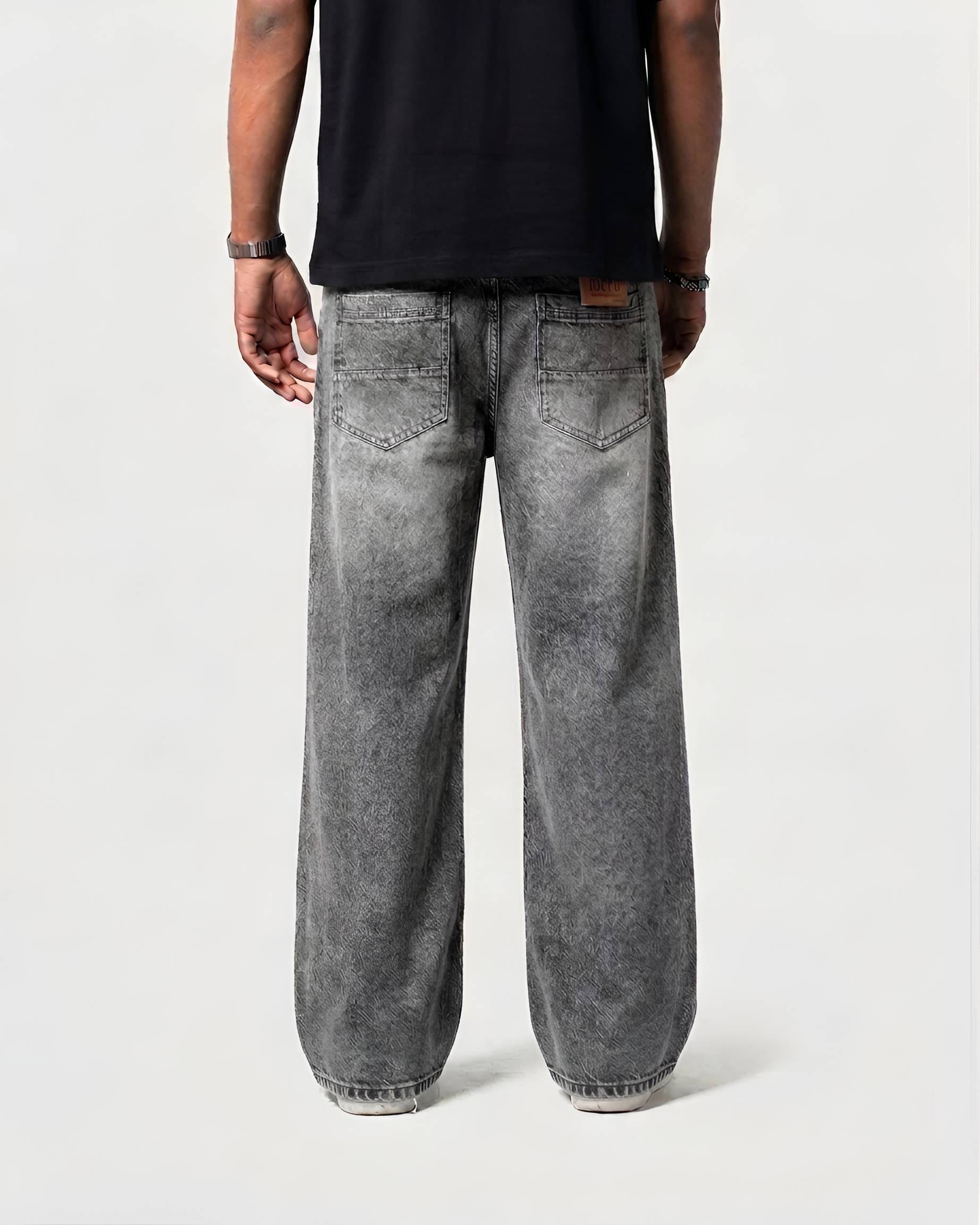 Premium Semi Baggy Jeans - Ash
