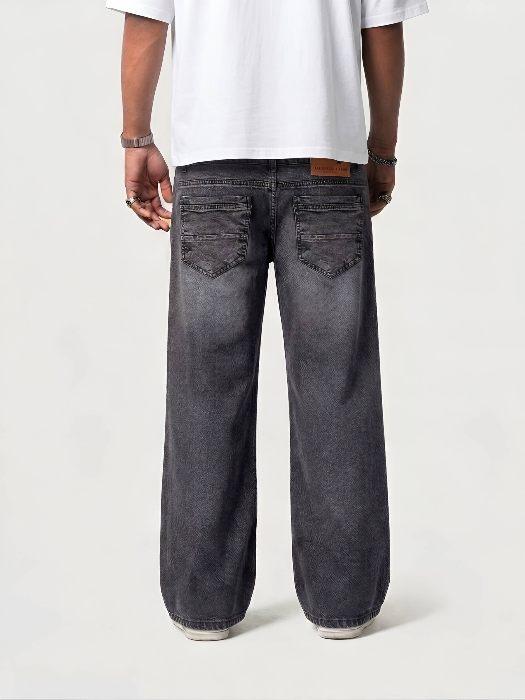Premium Semi Baggy Jeans - Deep Ash