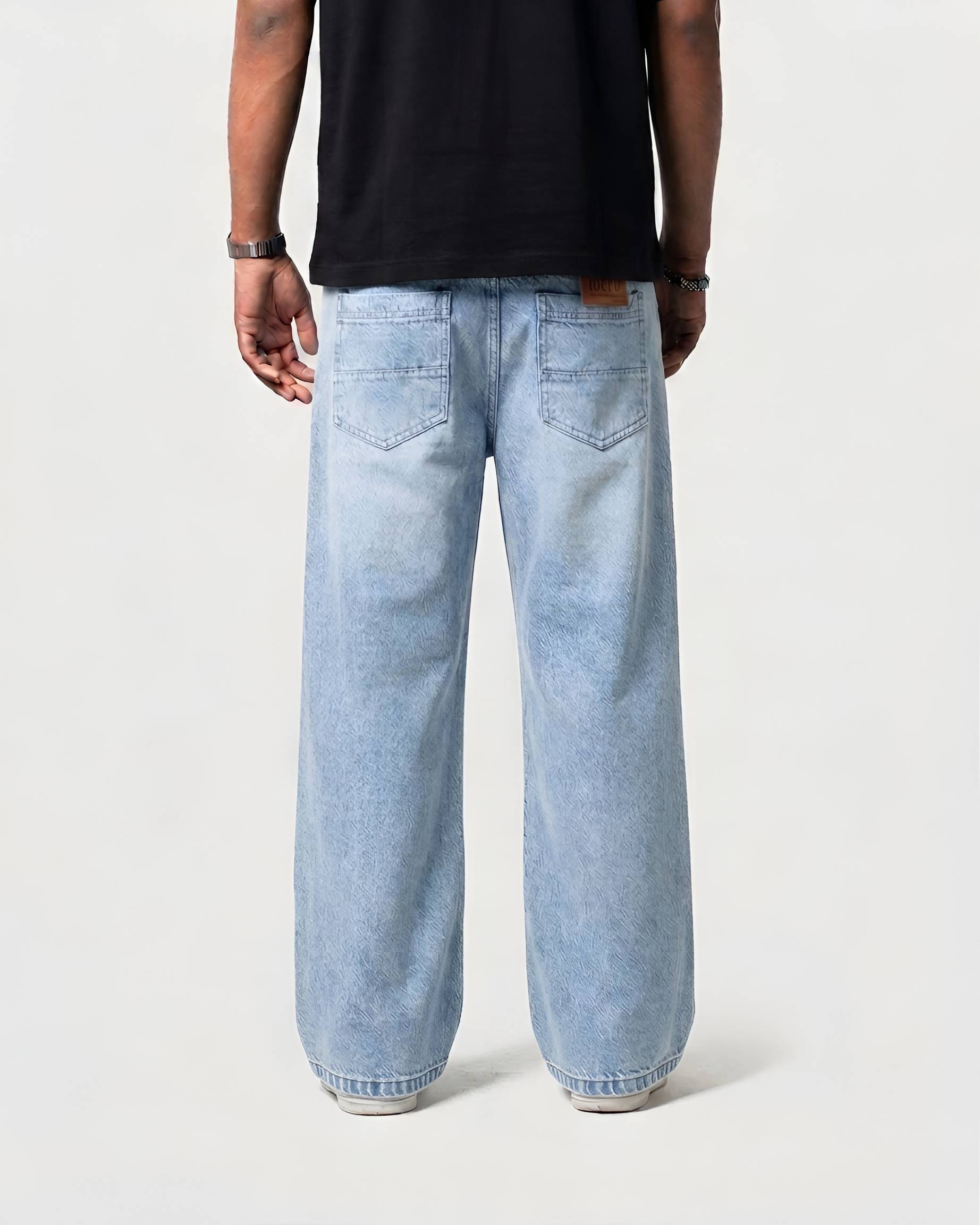 Premium Semi Baggy Jeans - Light Blue
