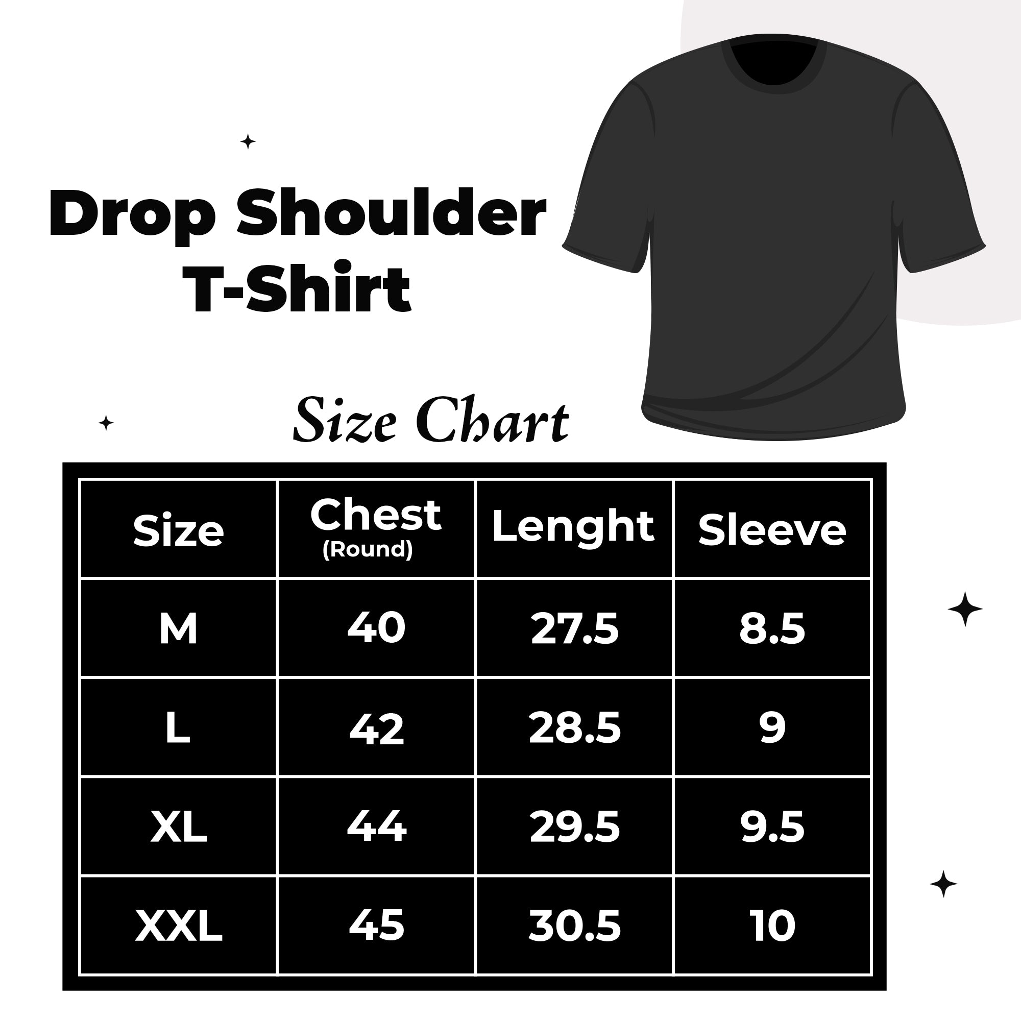 Premium Drop Shoulder (Black)